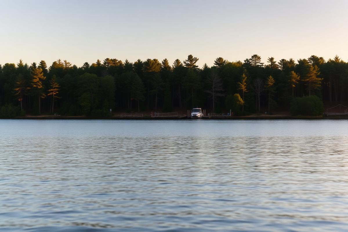 Falls Lake in North Carolina
